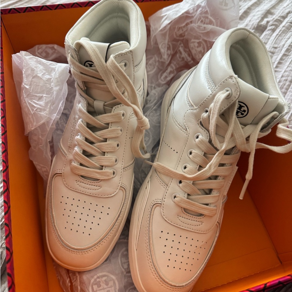 White High-Top Sneakers